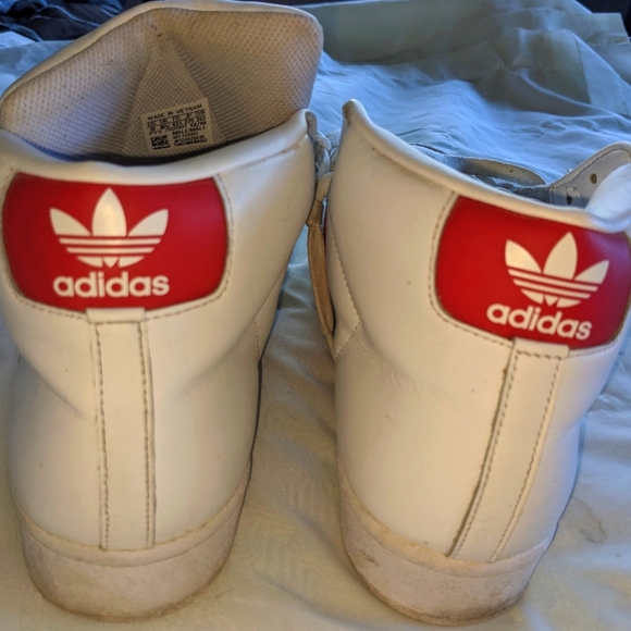 Adidas Men's Pro Model Shell Toe High Tops - Picture 4 of 11